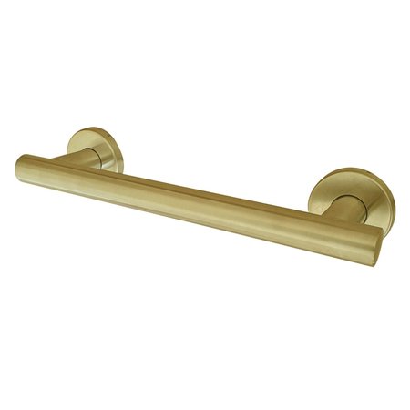 KINGSTON BRASS GBS1412CS7 12-Inch x 1-1/4 Inch O.D Grab Bar, Brushed Brass GBS1412CS7